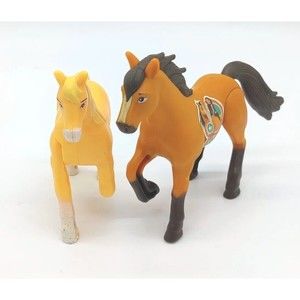 2 2020 Spirit Horses 3.5" McDonald's Action Figures #1 Netflix Riding Toys Horse